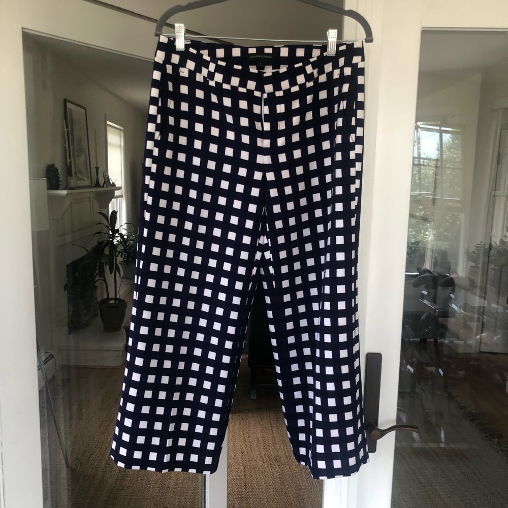 Banana Republic Blake-fit Gingham Crop pants